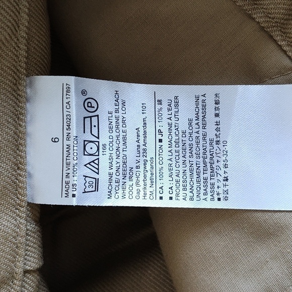 New Banana Republic Wide Leg Tan Pants Size 6 - Picture 11 of 12